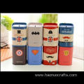 plastic paint iron tin can coin bank Money-box